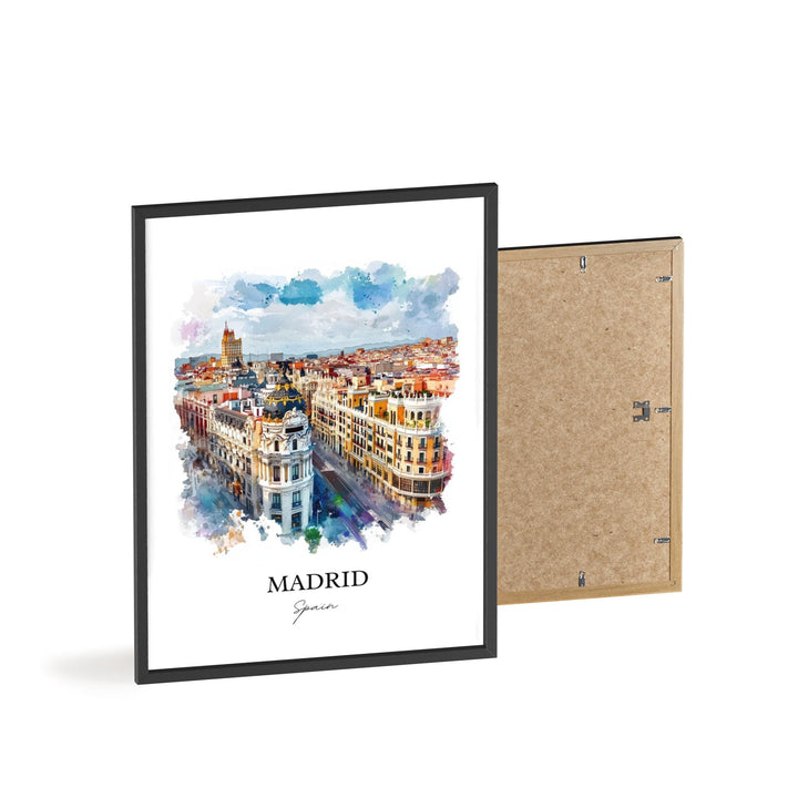 Madrid Wall Art, Madrid Spain Print, Spain Watercolor Art, Madrid Spain Gift, Travel Print, Travel Poster, Housewarming Gift