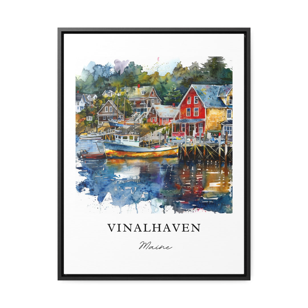 Vinalhaven ME Art, Fox Islands Maine Print, Knox County ME Watercolor Art, Vinalhaven Gift,