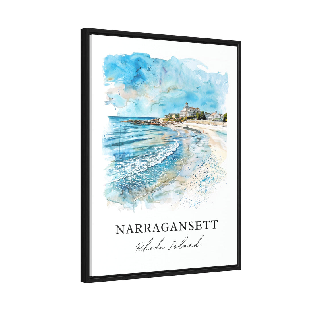 Narragansett RI Wall Art, Narragansett RI Print, Rhode Island Watercolor, Narragansett Gift,