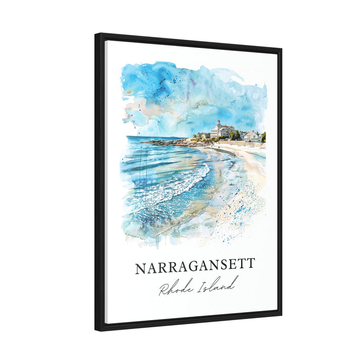 Narragansett RI Wall Art, Narragansett RI Print, Rhode Island Watercolor, Narragansett Gift,