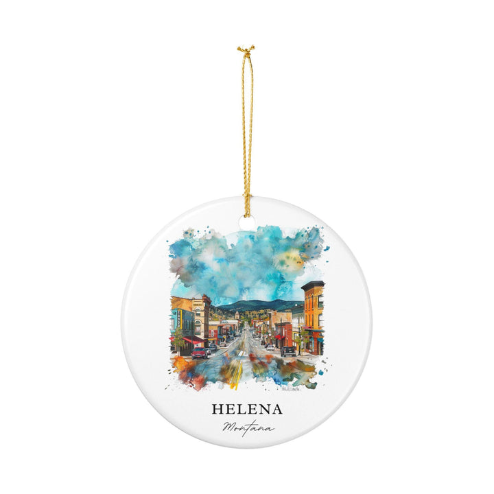 Helena Montana Ornament: Unique Helena MT Souvenir, Helena Montana Decor, and Authentic Helena MT Gift
