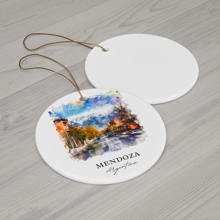 Mendoza Argentina Ornament: Unique Mendoza Souvenir, Mendoza Xmas Decor, and Authentic Mendoza Argentina Christmas Gift