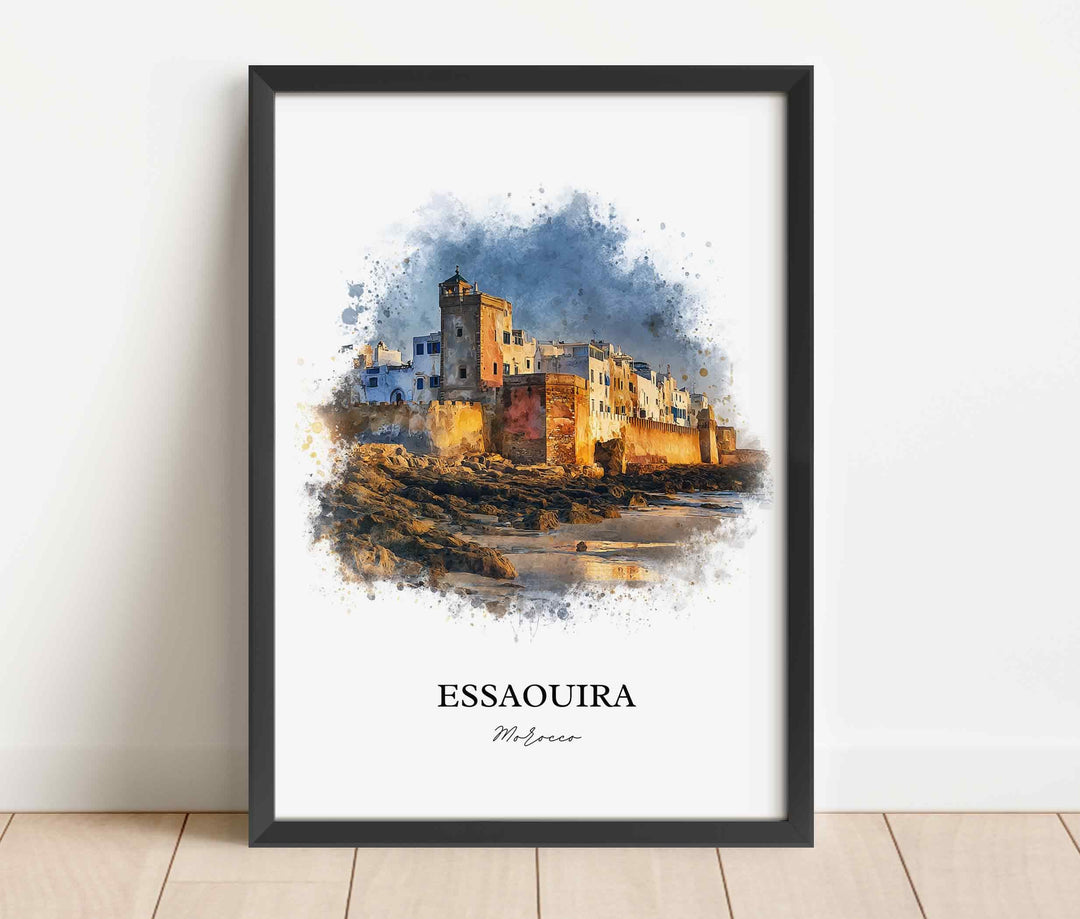 Essaouira, Morocco – Watercolor Art Print