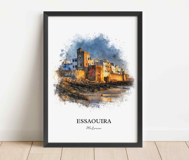 Essaouira, Morocco – Watercolor Art Print