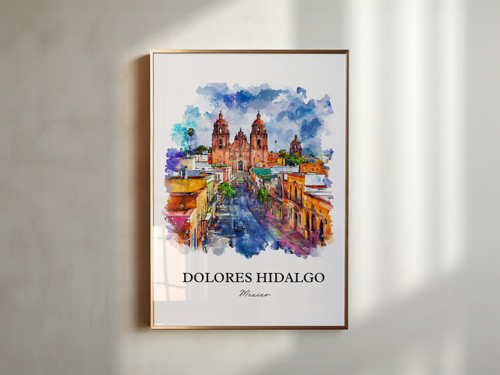 Dolores Hidalgo, Mexico – Watercolor Art Print