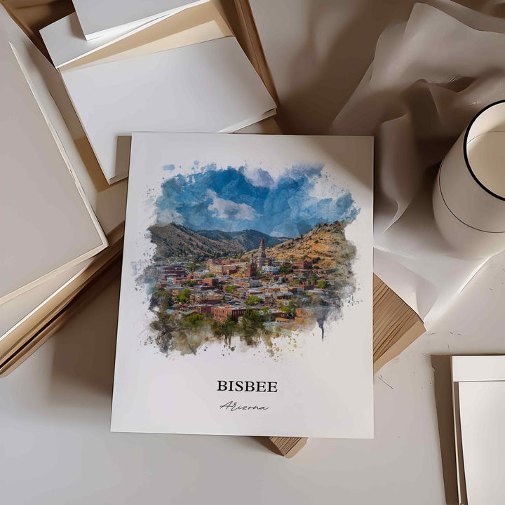 Bisbee, Arizona – Watercolor Art Print