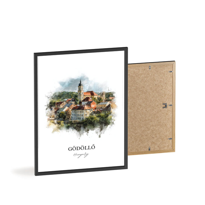 Gödöllő, Hungary – Watercolor Art Print