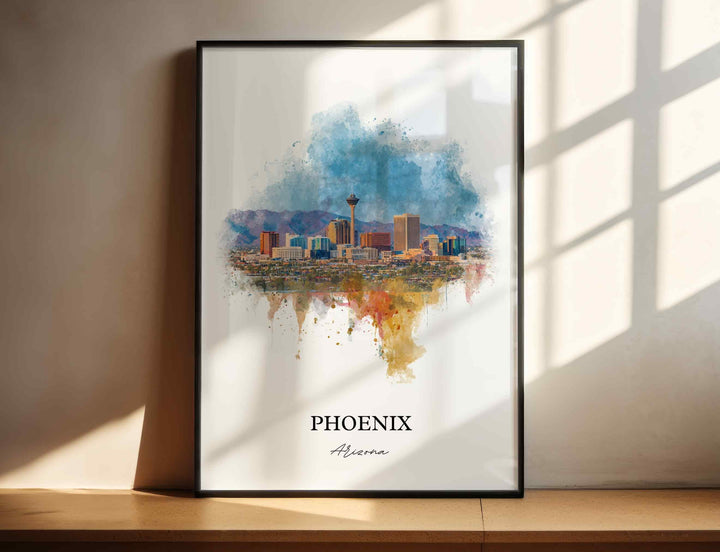 Phoenix, Arizona – Watercolor Art Print
