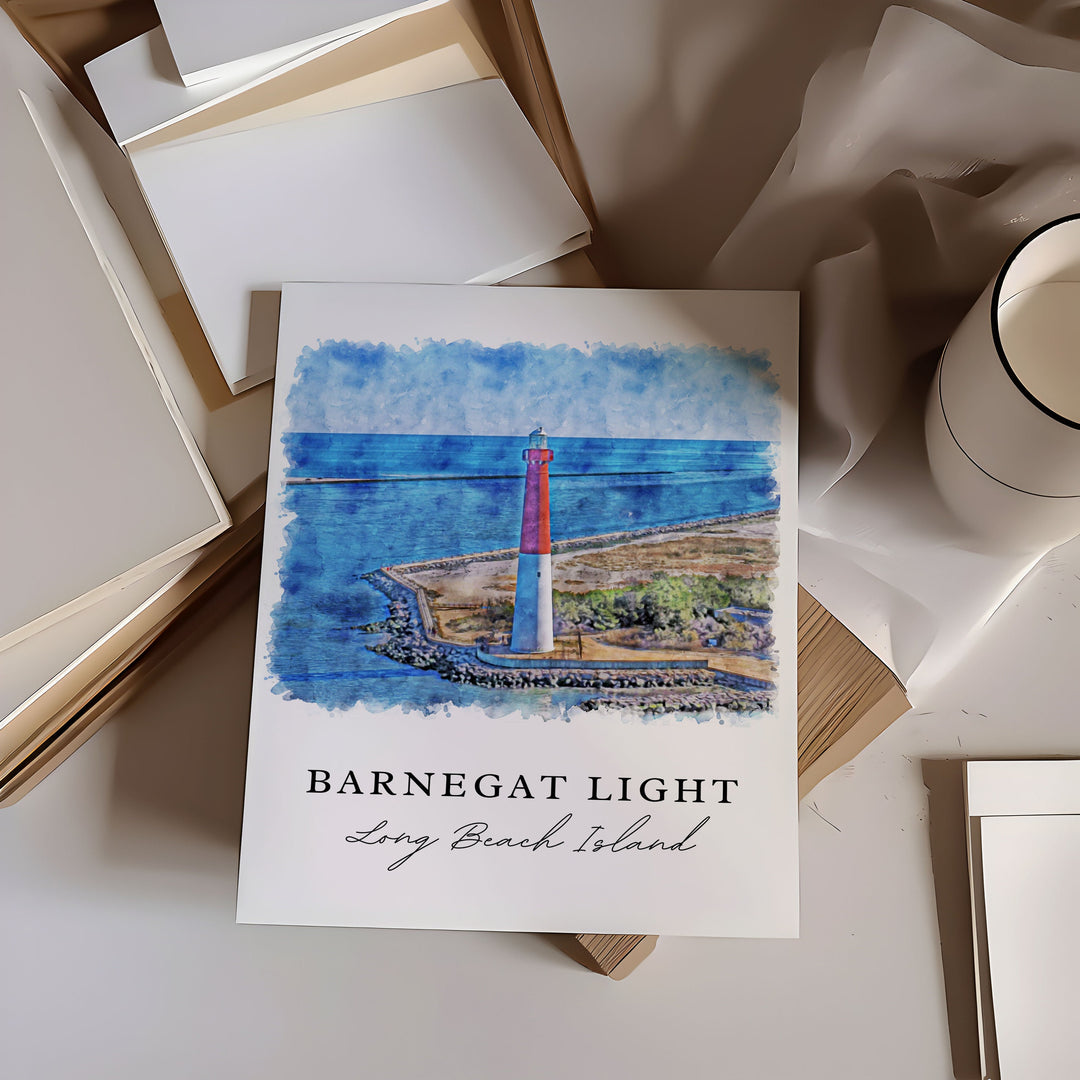 Barnegat Lighthouse Wall Art - LBI Print