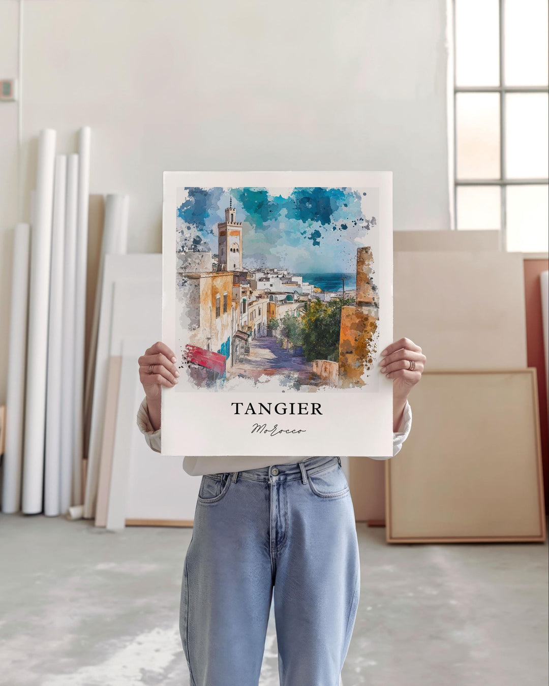 Tangier, Morocco – Watercolor Art Print