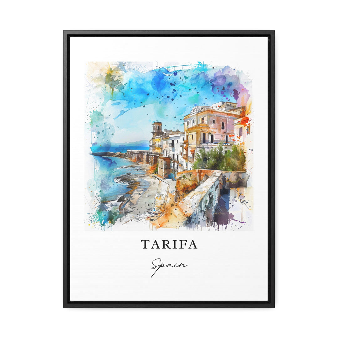 Tarifa Spain Wall Art, Tarifa Print, Cádiz Watercolor Art, Andalusia Spain Gift,