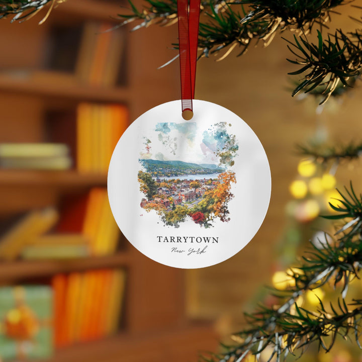 Tarrytown NY Ornament: Unique Tarrytown Souvenir, Hudson Valley Xmas Decor, and Authentic Tarrytown Gift