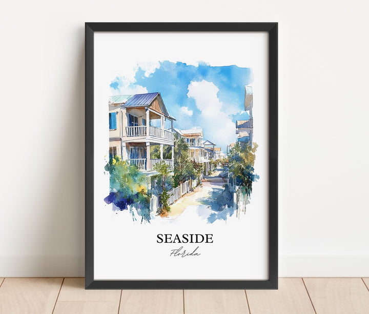 Seaside, Florida – Watercolor Art Print