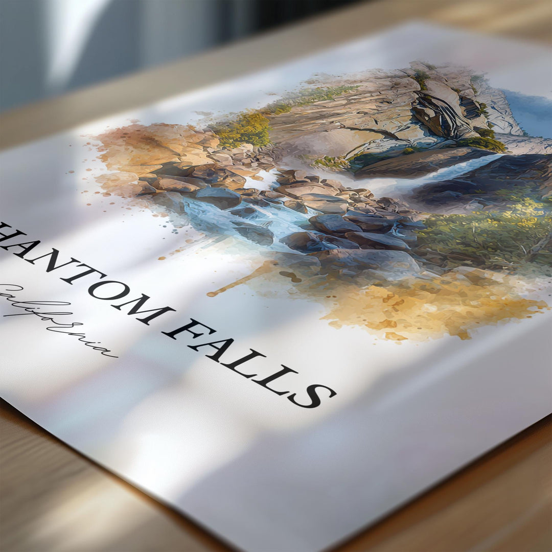 Phantom Falls, USA – Watercolor Art Print