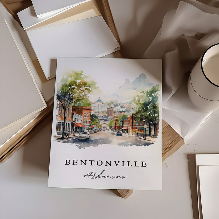 Bentonville Wall Art - Arkansas Print