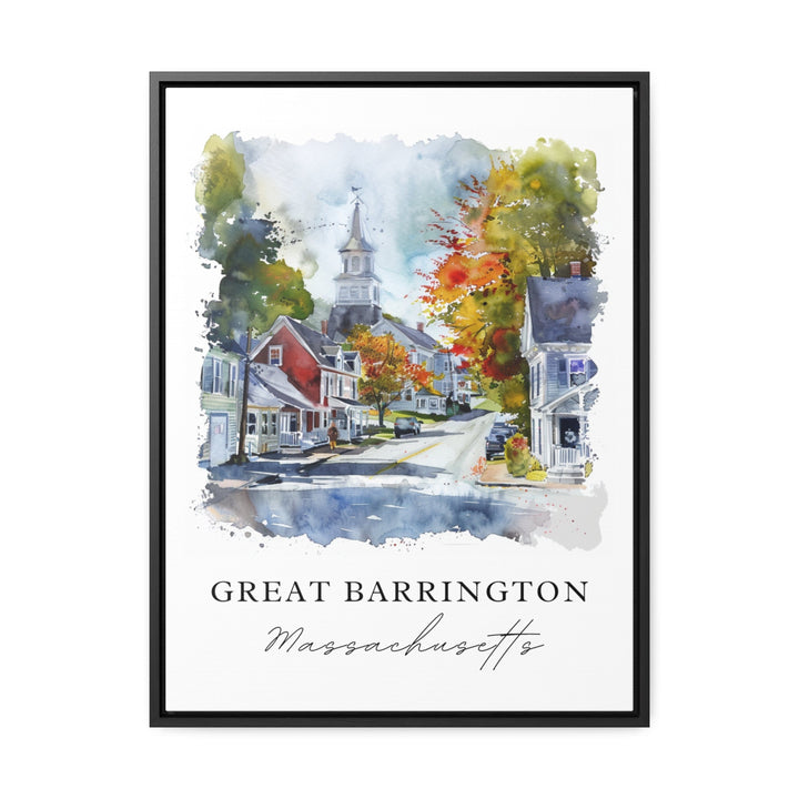 Great Barrington Wall Art, Great Barrington MA Print, Great Barrington Watercolor,