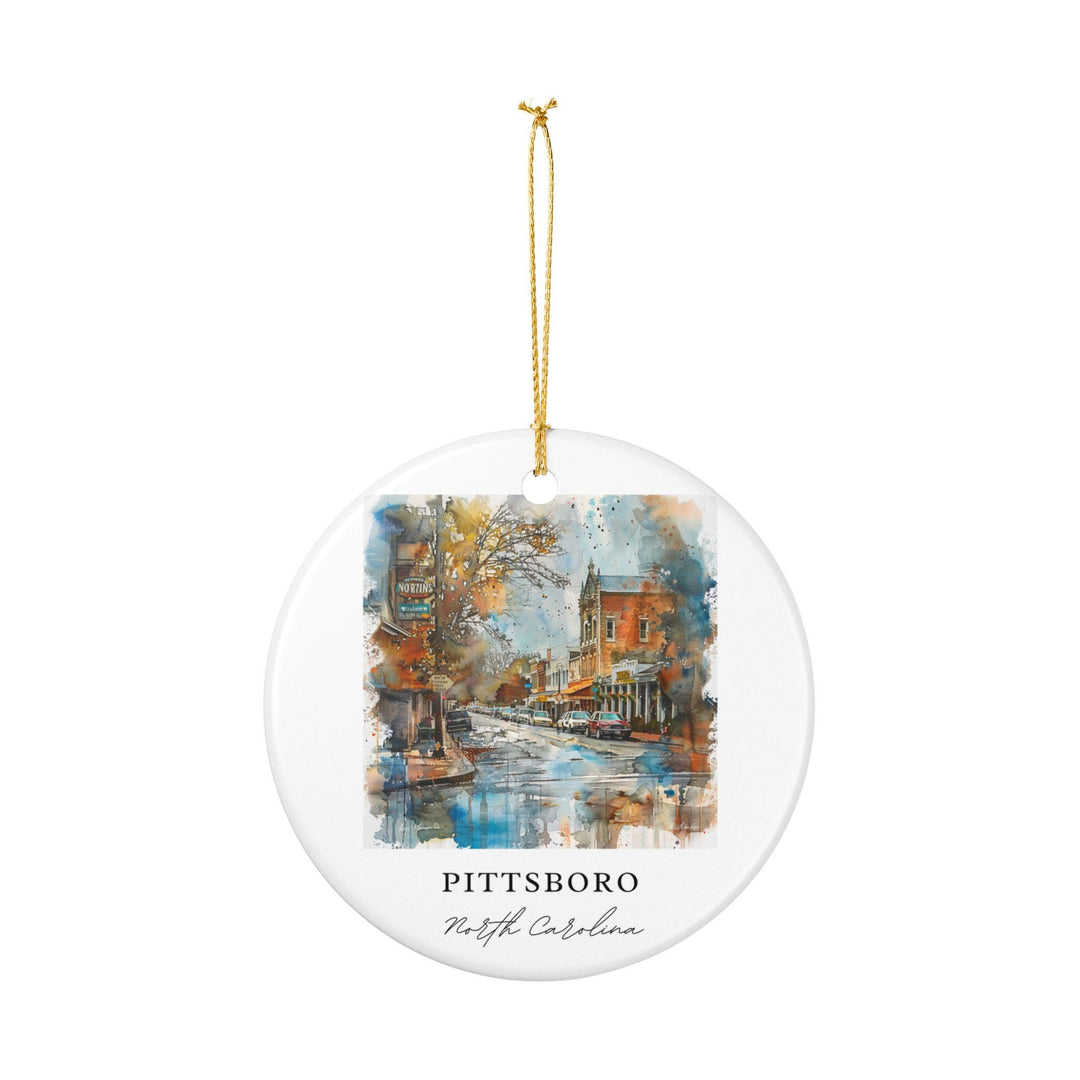 Pittsboro, North Carolina Ornament: Unique Pittsboro Souvenir, Pittsboro NC Xmas Decor, and Authentic North Carolina Gift