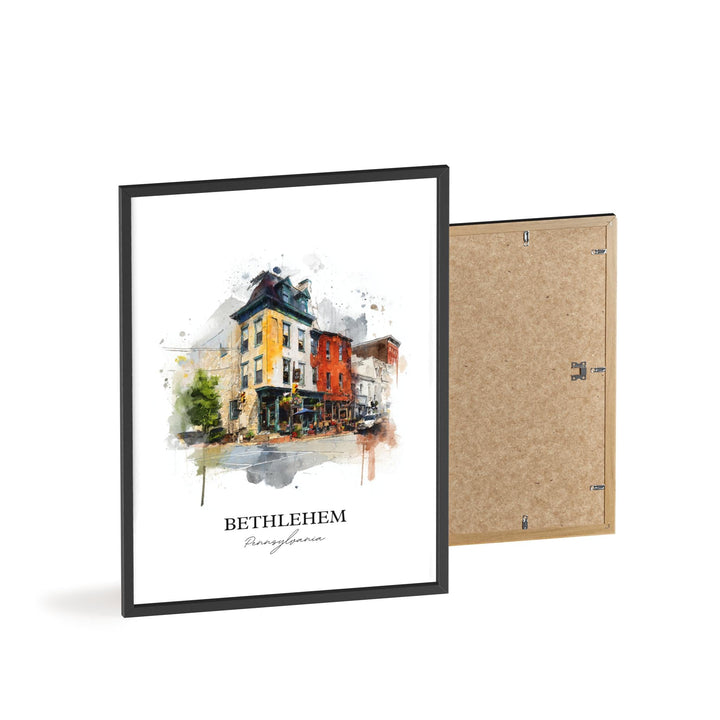Bethlehem, Pennsylvania – Watercolor Art Print