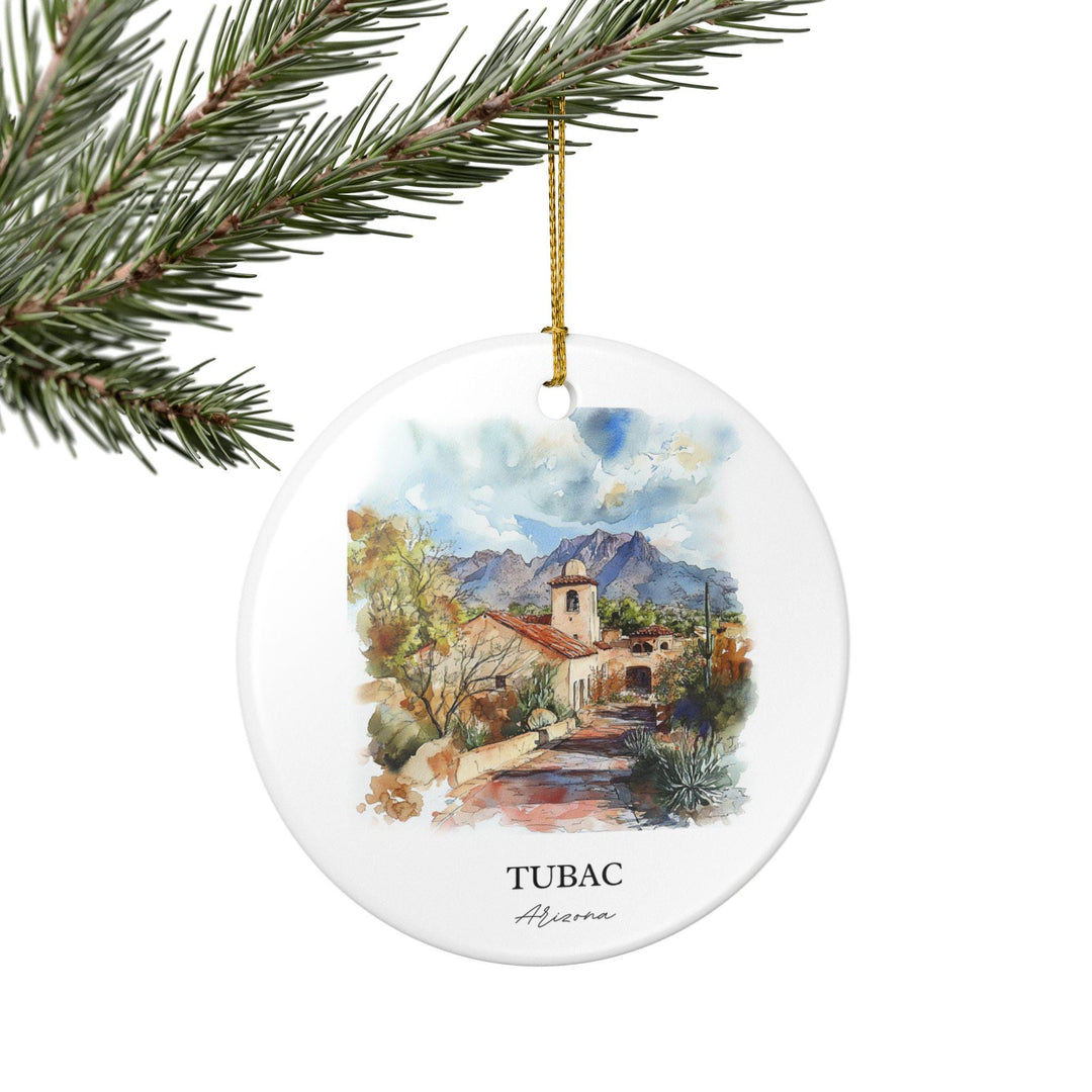 Tubac Arizona Ornament: Unique Tubac AZ Souvenir, Tubac Arizona Xmas Decor, and Authentic Arizona Gift