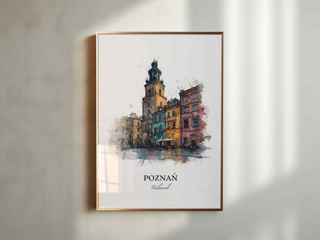 Poznan, Poland – Watercolor Art Print
