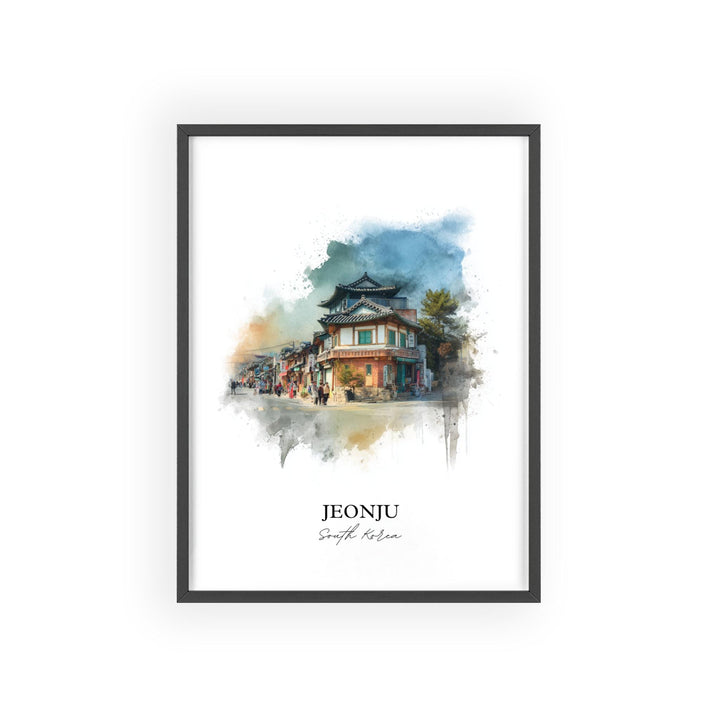 Jeonju, South Korea – Watercolor Art Print