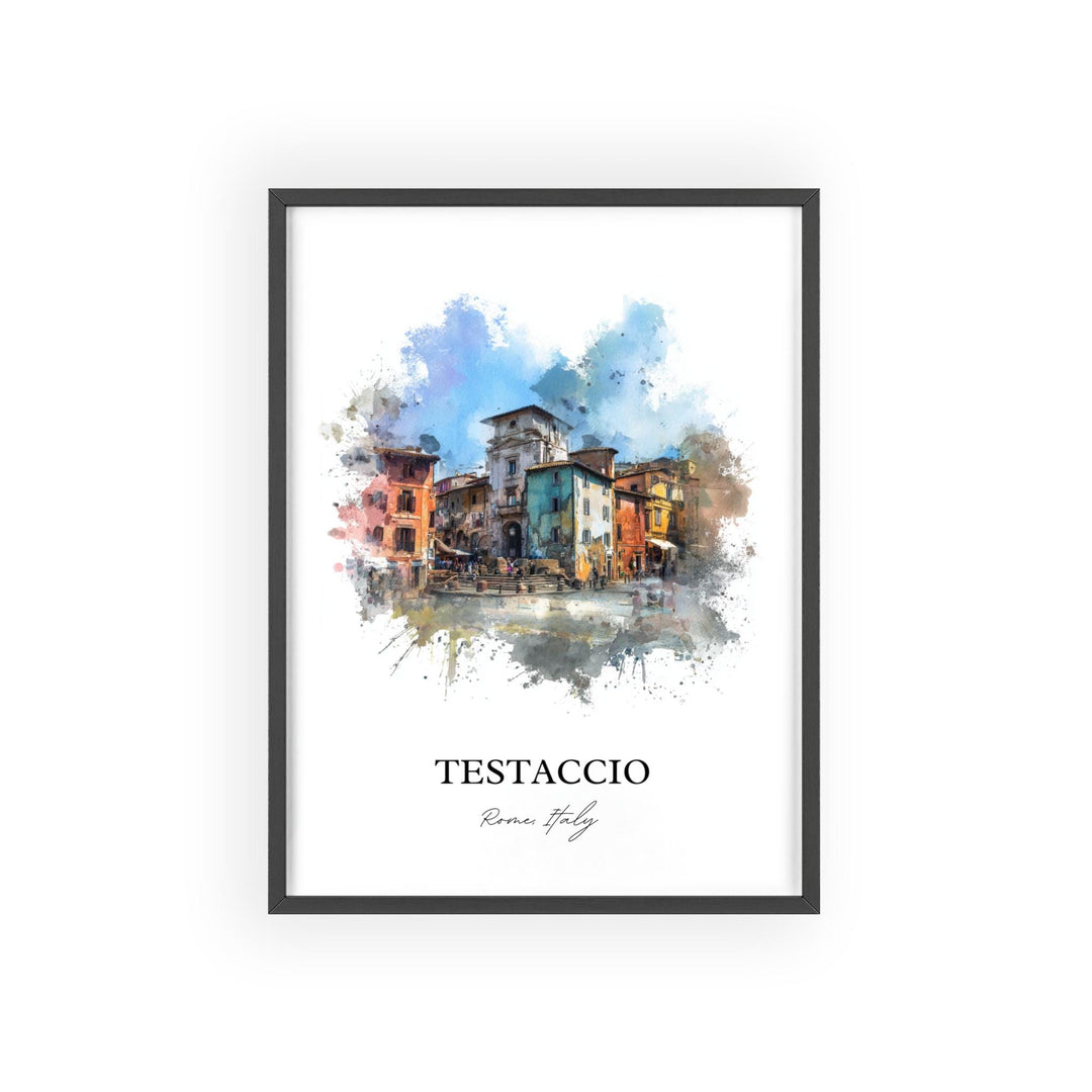 Testaccio, Italy – Watercolor Art Print