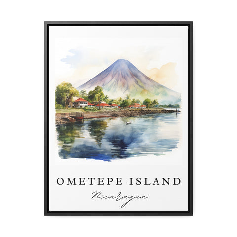 Ometepe Island wall art - Nicaragua, Ometepe poster, Lake Nicaragua Wedding gift, Birthday present, Custom Text, Personalized Gift