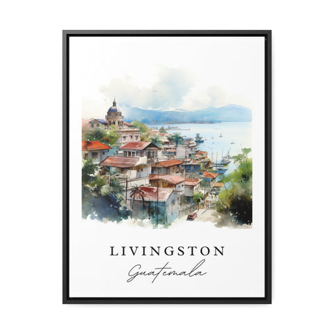 Livingston Guatemala wall art - Guatemala, Livingston poster, Izabal Department gift, Birthday present, Custom Text, Personalized Gift