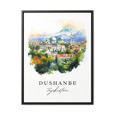 Dushanbe traditional travel art - Tajikistan, Dushanbe print, Wedding gift, Birthday present, Custom Text, Perfect Gift