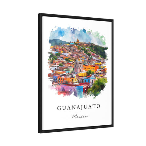 Guanajuato traditional travel art version 2- Mexico, Guanajuato print, Wedding gift, Birthday present, Custom Text, Perfect Gift