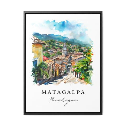 Matagalpa traditional travel art - Nicaragua, Matagalpa print, Wedding gift, Birthday present, Custom Text, Perfect Gift
