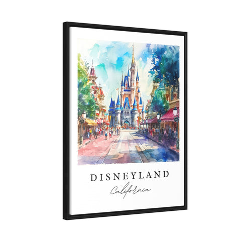 Disneyland traditional travel art - Anaheim, Disneyland print, Wedding gift, Birthday present, Custom Text, Perfect Gift
