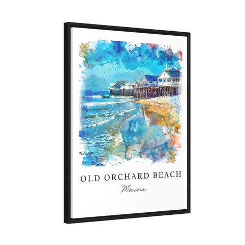 Old Orchard Beach Art, Maine Print, York County Wall Art, Maine Beach Gift, Travel Print, Travel Poster, Travel Gift, Housewarming Gift
