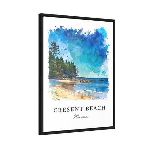 Cresent Beach Art, Cape Elizabeth Print, Maine Wall Art, Cresent Beach ME Gift, Travel Print, Travel Poster, Travel Gift, Housewarming Gift