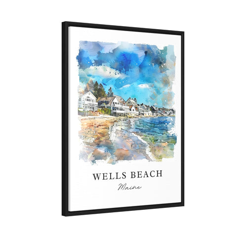 Wells Beach Maine Art, Wells Beach Print, Maine Wall Art, Maine Beach Gift, Travel Print, Travel Poster, Travel Gift, Housewarming Gift