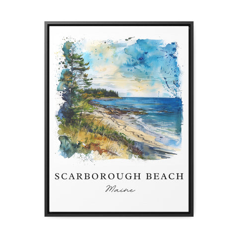 Scarborough Beach Art Print, Maine Print, Scarborough Wall Art, Maine Gift, Travel Print, Travel Poster, Travel Gift, Housewarming Gift