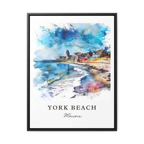 York Beach ME Art Print, York Beach Print, Kittery Wall Art, Maine Beach Gift, Travel Print, Travel Poster, Travel Gift, Housewarming Gift