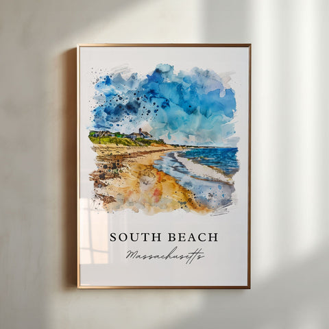 Edgartown MA Art, South Beach Print, Edgartown Wall Art, Massachussets Beach Gift, Travel Print, Travel Gift, Housewarming Gift