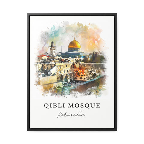 Al-Aqsa Mosque Art, Qibli Mosque Print, Jerusalem Wall Art, Aqsa Gift, Travel Print, Travel Poster, Travel Gift, Housewarming Gift