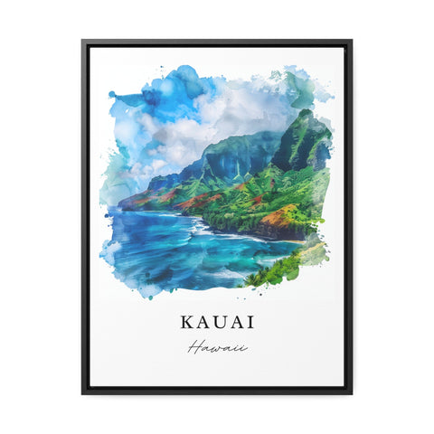 Kauai Hawaii Art, Kauai Print, Hawaii Wall Art, The Garden Island HI Gift, Travel Print, Travel Poster, Travel Gift, Housewarming Gift