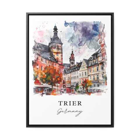 Trier Germany Wall Art, Trier Print, Luxembourg Watercolor, Trier Germany Gift, Travel Print, Travel Poster, Housewarming Gift