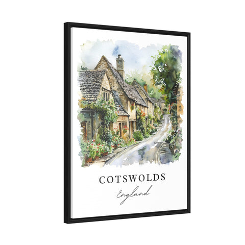 Cotswolds England Wall Art, Cotswolds Print, Cotswolds Watercolor, England Gift, Travel Print, Travel Poster, Housewarming Gift