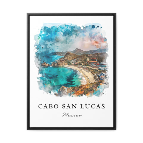 Cabo San Lucas Wall Art, Cabo MX Print, Cabo Watercolor, Cabo San Lucas Gift, Travel Print, Travel Poster, Housewarming Gift