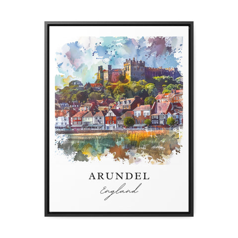 Arundel Wall Art, Arundel UK Print, Arundel Watercolor, Arundel Castle Gift, Travel Print, Travel Poster, Housewarming Gift