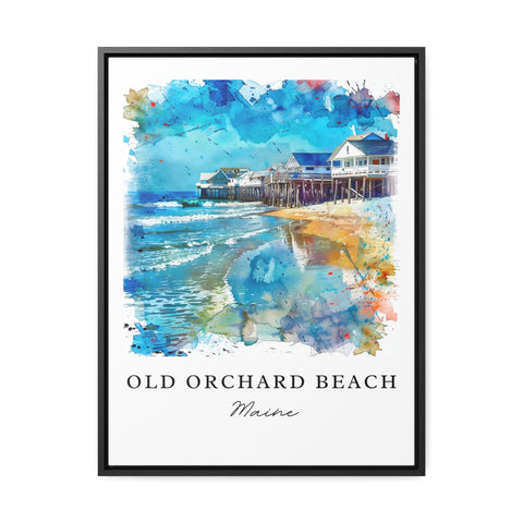 Old Orchard Beach Art, Maine Print, York County Wall Art, Maine Beach Gift, Travel Print, Travel Poster, Travel Gift, Housewarming Gift