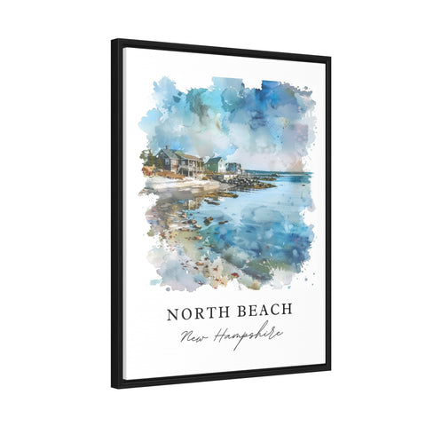 North Beach NH Art, Hampton NH Print, New Hampshire Wall Art, North Beach Gift, Travel Print, Travel Poster, Travel Gift, Housewarming Gift