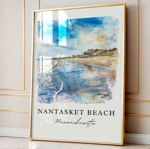 Nantasket Beach Art, Nantasket MA Print, Hull Mass. Wall Art, Nantasket Gift, Travel Print, Travel Poster, Travel Gift, Housewarming Gift