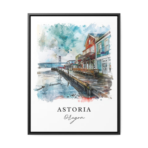 Astoria Oregon Art, Astoria OR Print, Oregon Wall Art, Oregon Gift, Travel Print, Travel Poster, Travel Gift, Housewarming Gift