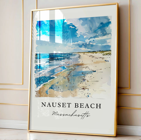 Nauset Beach Art, Orleans Mass. Print, Massachusetts Wall Art, Nauset Gift, Travel Print, Travel Poster, Travel Gift, Housewarming Gift