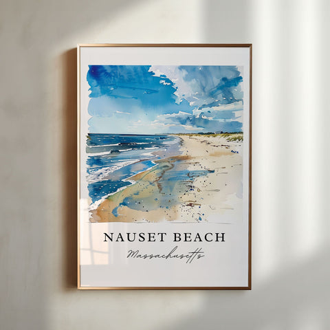 Nauset Beach Art, Orleans Mass. Print, Massachusetts Wall Art, Nauset Gift, Travel Print, Travel Poster, Travel Gift, Housewarming Gift